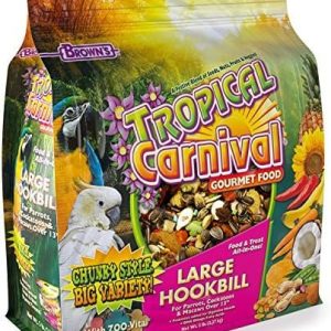 Brown’s Tropical Carnival Gourmet Large Hookbill Food, 5-lb bag